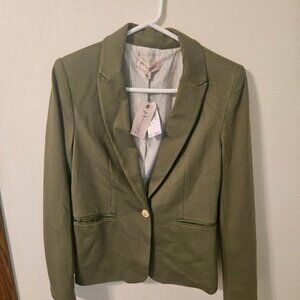 Philosophy size 4 suit jacket. Olive green. NWT